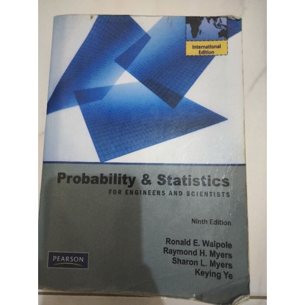 

Probability and Statistics for Engineers and Scientists 9th Ed