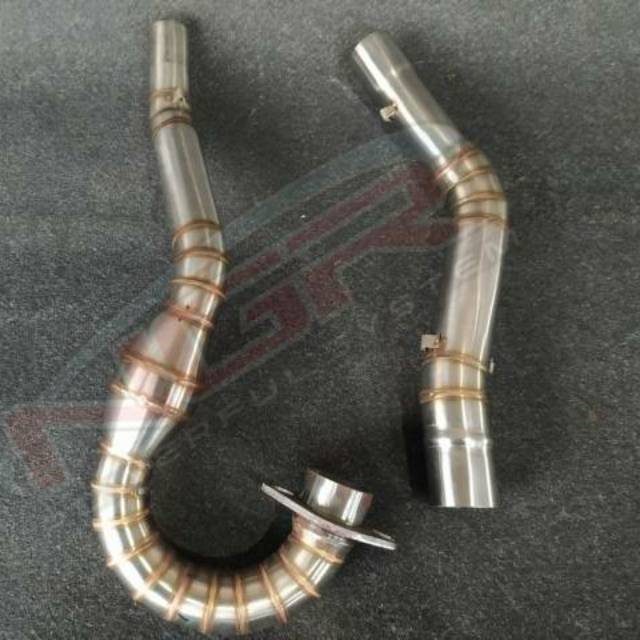Leher knalpot full stainles cacing anti karat pnp CRF, KLX, DTRACKER,TRIL (VIXION, TIGER, MEGAPRO)