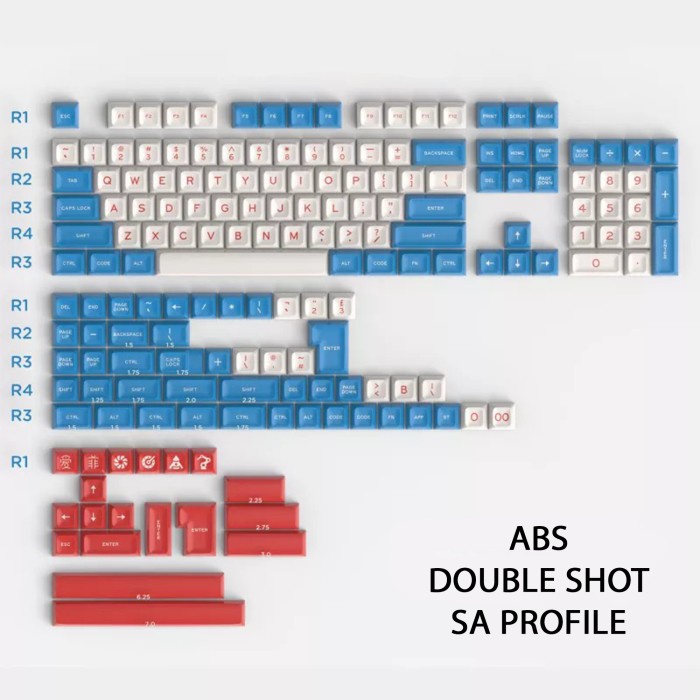 KEYCAPS GOLDFISH KYI ABS SA PROFILE DOUBLE SHOT