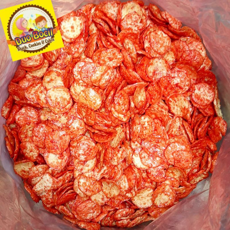 

Opak Medan Keripik Singkong Pedas Manis 250 Gram - Duo Bocil Snack