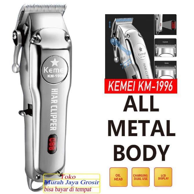 Termurah  alat cukur rambut kemei km-1996 clipper alat potong rambut cas barang berkualitas 