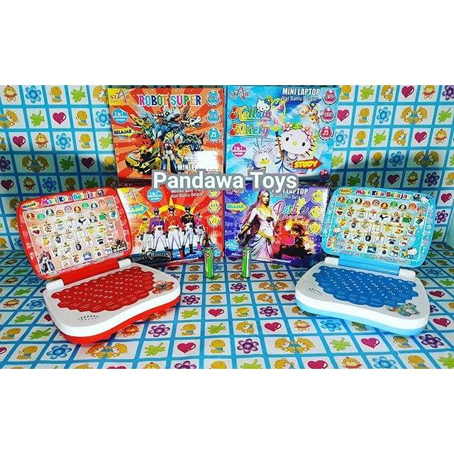 (PROMO) Mainan Laptop Anak/ Laptop Hello Kitty/ Belajar Membaca/ Belajar Mendengar/ Mainan