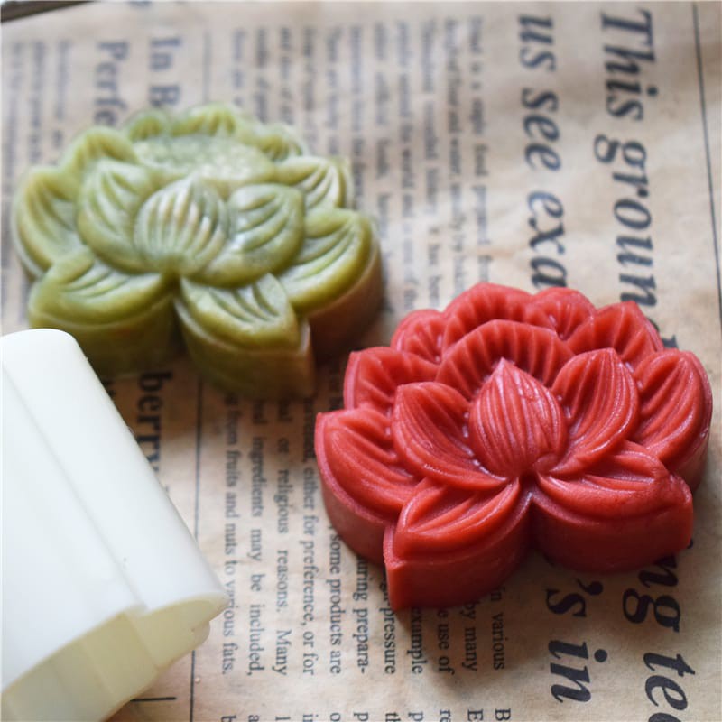 (1pc) cetakan kue bulan 2020 (63gr) mooncake press mold PREMIUM - lotus