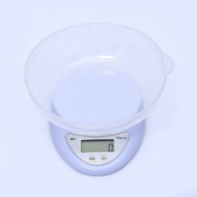 Timbangan Digital Mangkok 5kg B05 / Timbangan Dapur Kue Roti Digital Mangkok / Kitchen Scale