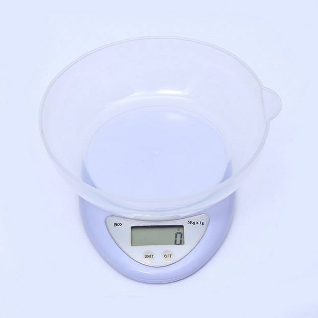 Timbangan Digital Mangkok 5 Kg B05 / Timbangan Dapur Kue Roti Digital / Kitchen Scale