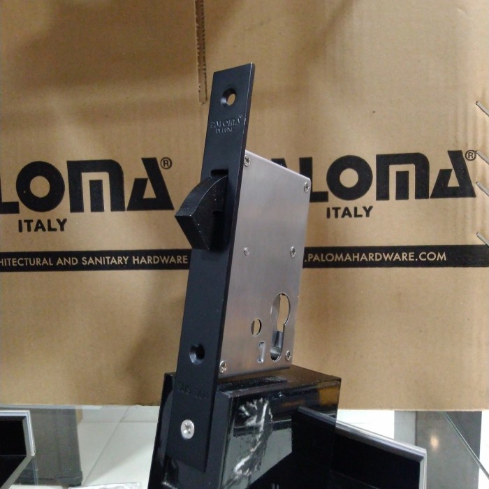 Kunci Pintu - Paloma Mortise Lock Body Kunci Pintu Sliding Warna Hitam Mlp 638 50Mm