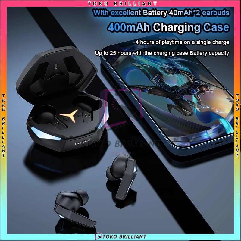 [BISA BAYAR COD] Headphone peredam bising Headphone bluetooth T33 headset gaming bluetooth nirkabel 5.1 stereo latensi sangat rendah