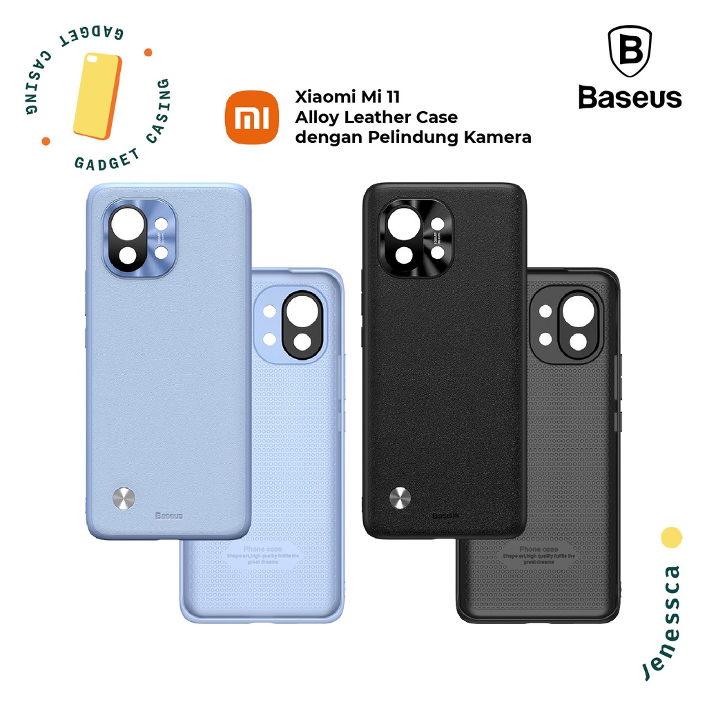 Xiaomi Mi 11/Mi 11 Pro Case Baseus Alloy Leather Case Pelindung Kamera