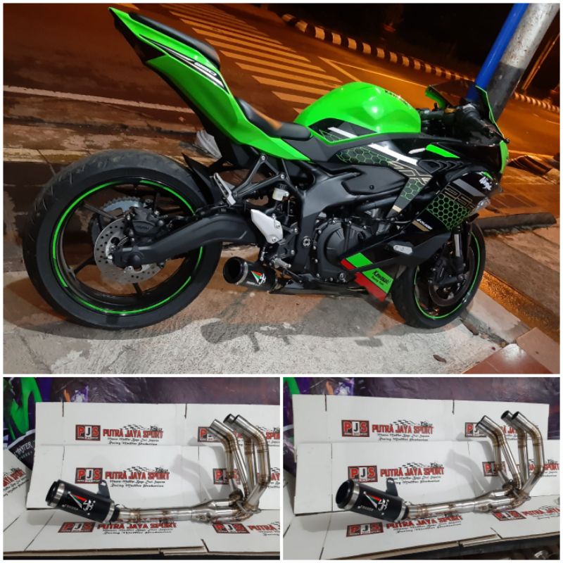 knalpot zx25r full system yakuza ( pnp tinggal pasang)