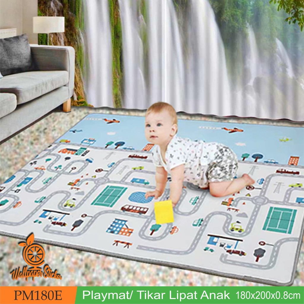 Playmat Bayi Karpet Bayi 180x200 cm &amp; 150cm   Matras Bayi Playmat Foam Lipat