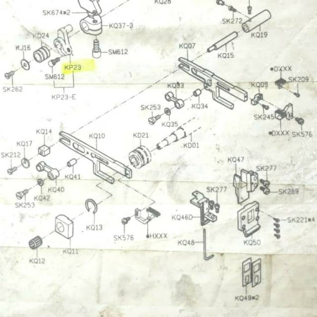 KQ50 Original/Asli Siruba Mesin Jahit Obras 700F