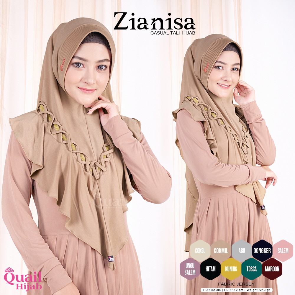 ZIANISA QUAIL HIJAB INSTAN | PREMIUM JILBAB ORI QUAIL