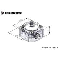 BARROW SLFV1-RGB LRC2.0 Version Flow Indicator Addressable RGB