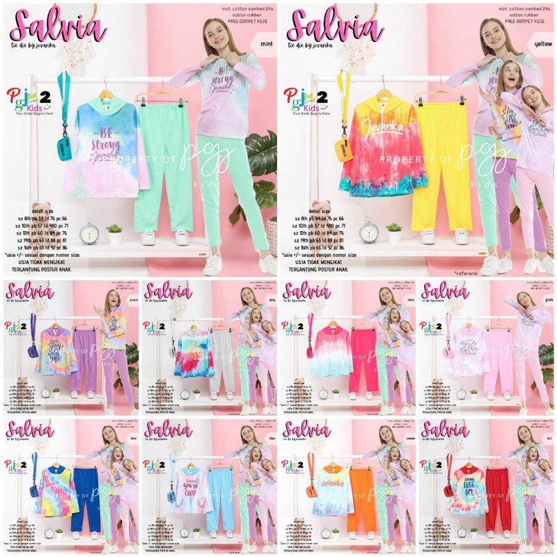 SALVIA TIE DIE SET KIDS by PGJ2