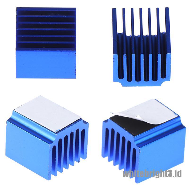 &lt; White3 &gt; 2pcs Heatsink Radiator Pendingin Bahan Aluminum Warna Biru Untuk Printer 3D