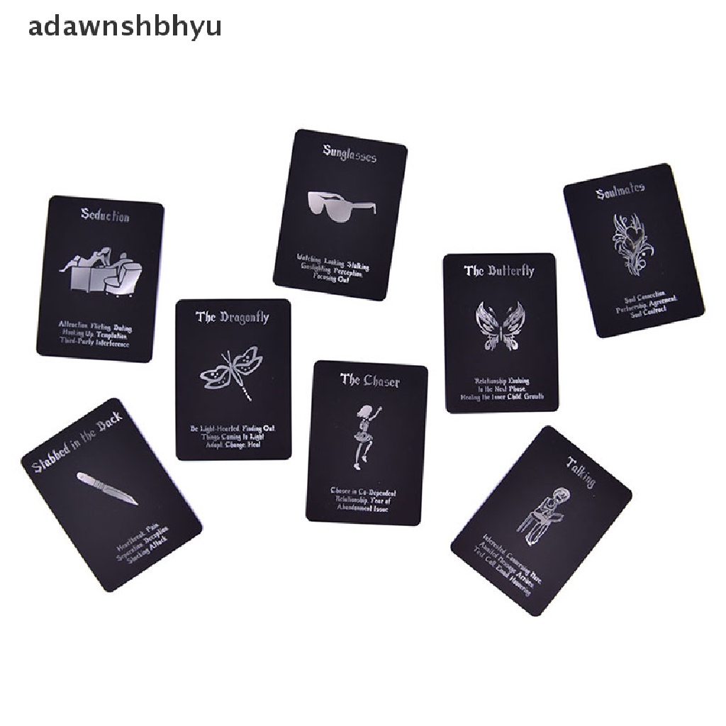 Adawnshbhyu 54pasu Waktu Wellness Cinta Oracle Kartu Tarot Kartu Ramalan Papan Permainan