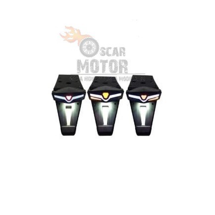 LAMPU STOP Spakbor Belakang KLX  Rainbow Stoplamp Led Dtracer lamp 3in1 Plus Sen Buntut D-49 motor