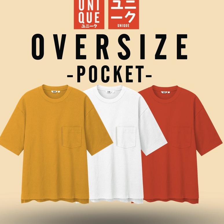 GROSIR KAOS POLOS OVERSIZE POCKET COTTON COMBED 24s TSHIRT OVERSIZED BIGSIZE PRIA & WANITA BAJU KORE