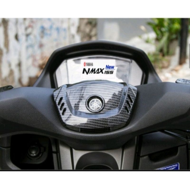 COVER TUTUP STANG YAMAHA NEW NMAX 2020 2021 MERK NEMO CARBON