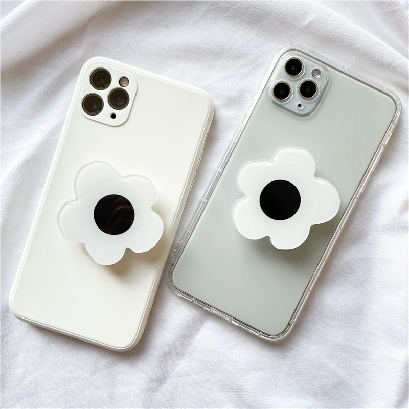 Pop socket stand hp / tab akrilik korean style model bunga warna warni pelangi