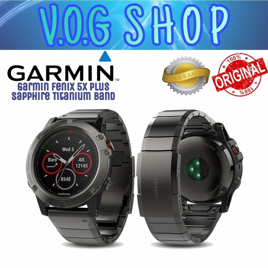 Garmin Fenix 5X Plus Sapphire Titanium Band - Garmin Fenix 5X Plus