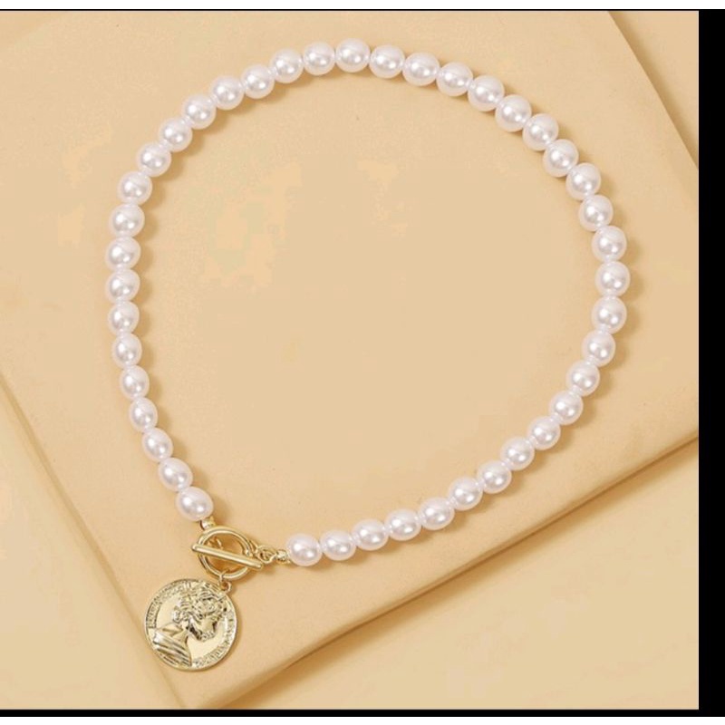 Kalung mutiara/kalung mutiara liontin/pearl nackel/Fashion wanita/fashion hijab/asesoris wanita