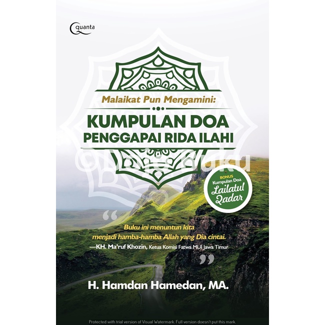 Buku Malaikat pun Mengamini: Kumpulan Doa Penggapai Rida Ilahi by H. HAMDAN HAMEDAN, MA