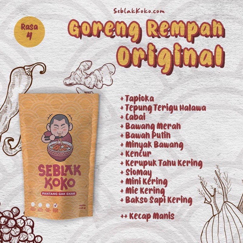 

SEBLAK KOKO GORENG REMPAH ORIGINAL