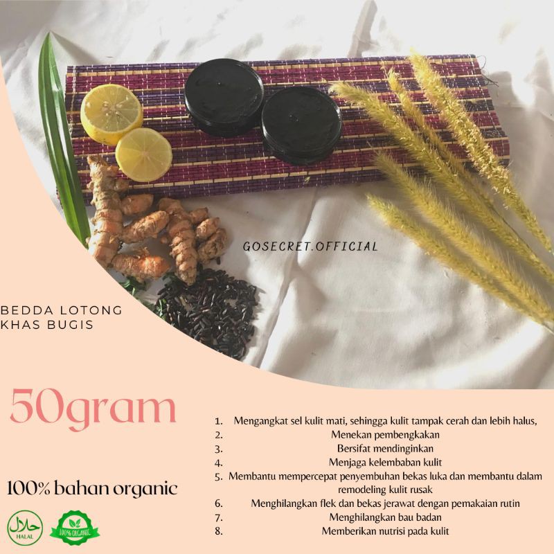 Lulur bedda lotong 50gr