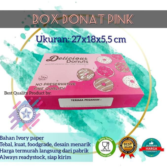 

Box Dus Donat Ukuran Setengah Lusin - Kuning