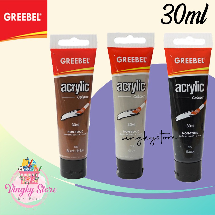 

Acrylic Colors / Cat Acrylic Grebeel 30ml ( Part 1 )