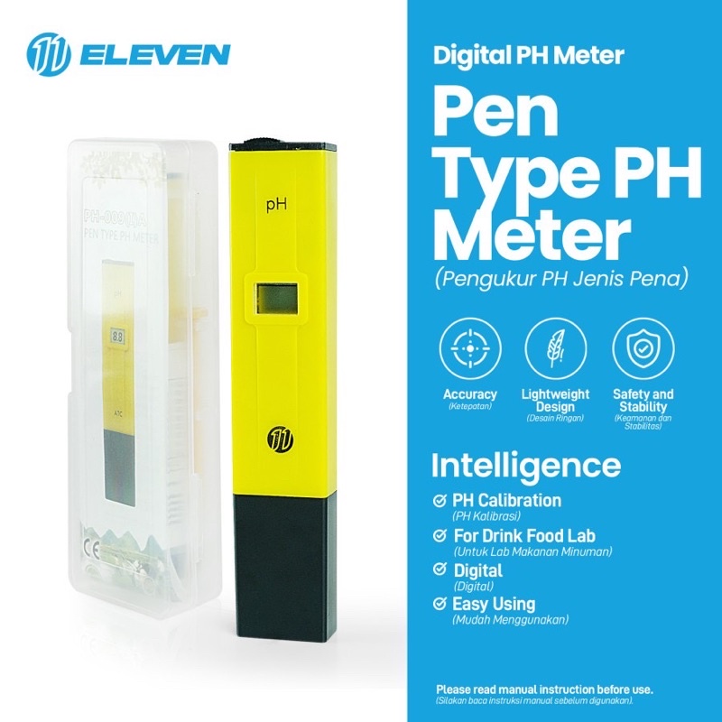 Alat Ukur PH Air Hidroponik - pH Meter digital tester asam basa cairan.