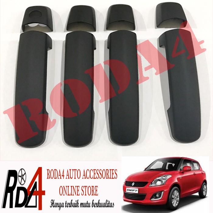 Cover Handle - Gagang Pintu Samping SWIFT Hitam Dop - Black Doff