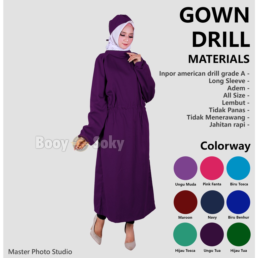 APD GOWN BAJU OPERASI SURGICAL GOWN JUBAH OPERASI MAROON