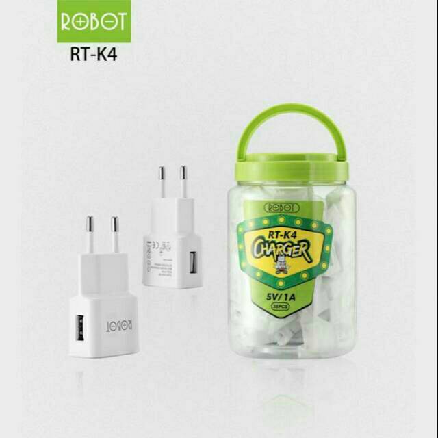 Adapter charger cas batok casan ROBOT K4 ORIGINAL