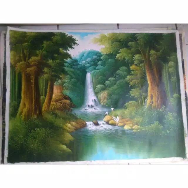 LUKISAN CAT MINYAK || LUKISAN KANVAS || LUKISAN