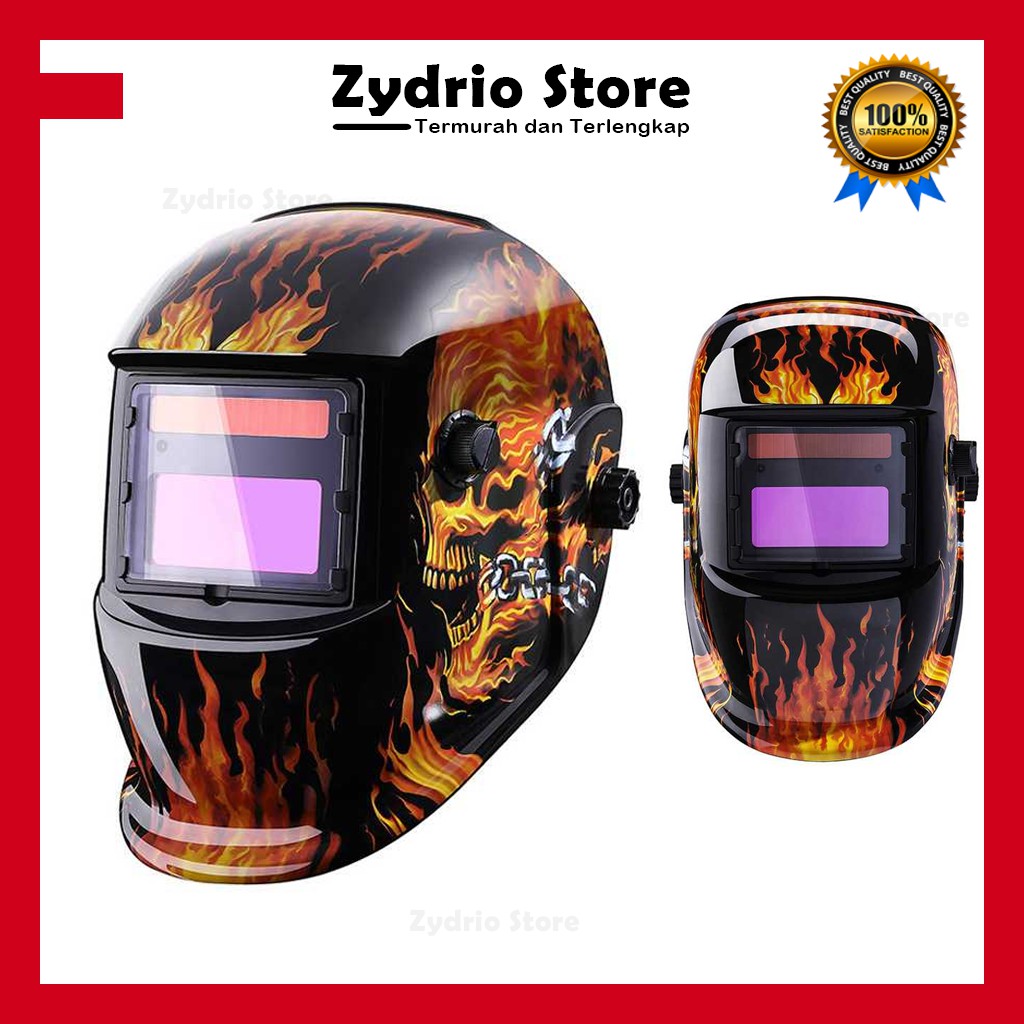 Helm Las Otomatis Auto Dark / Kedok Las Otomatis Gelap Auto Darkening