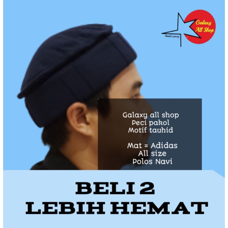 Peci pakol polos/peci hijrah/peci original/topi pakol