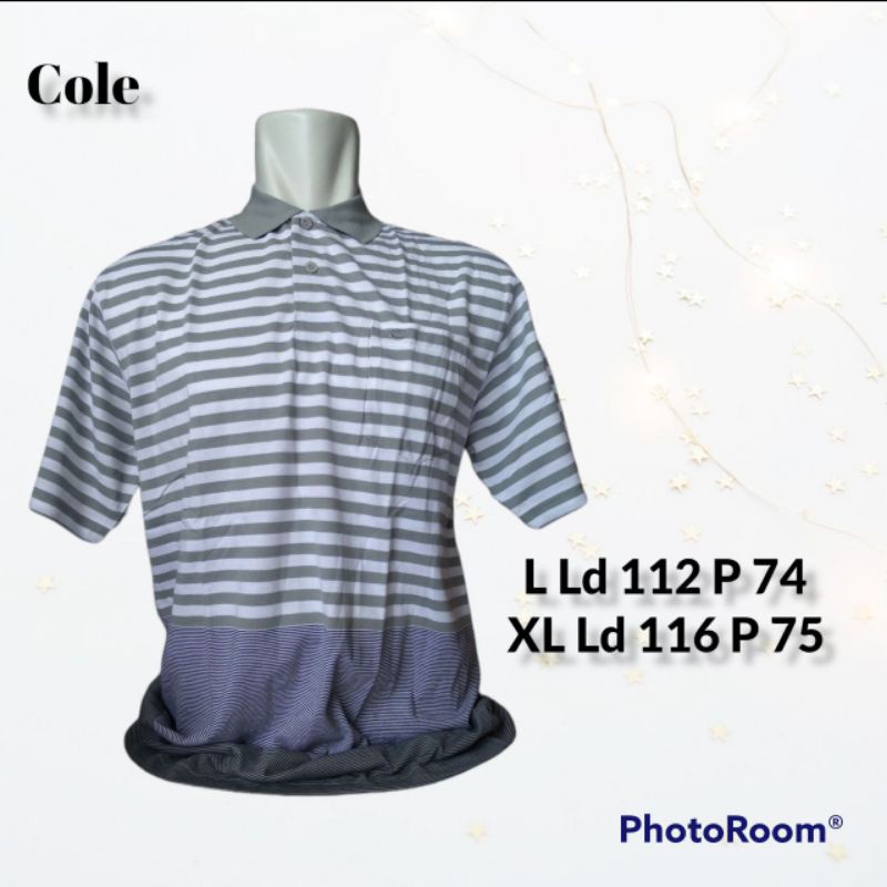 KAOS KERAH PRIA / KAOS POLO PRIA COLE BRANDED MATAHARI MURAH KSKRHCL21187