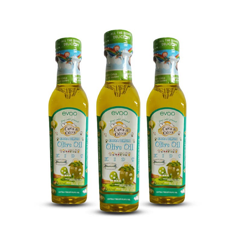 

Casa Di Oliva Extra Virgin Olive Oil For Kids 250ml / Extra Virgin Olive Oil For Kids Minyak EVOO