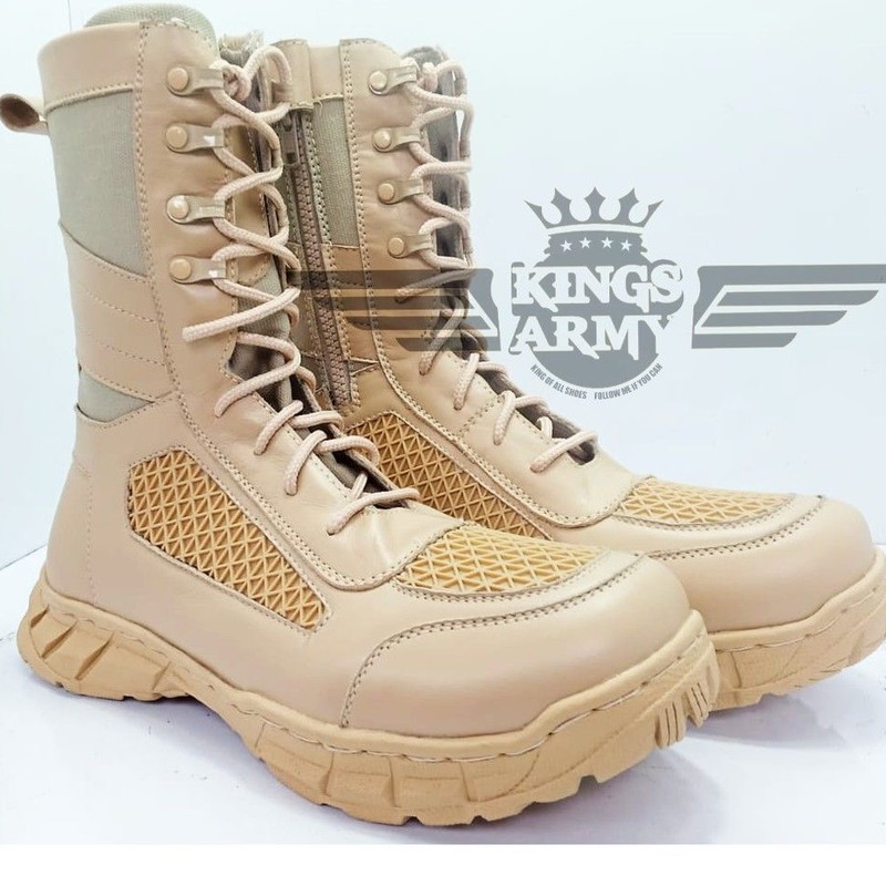 Sepatu PDL Gurun Kulit SApi Kings Army Type K-023Gurun