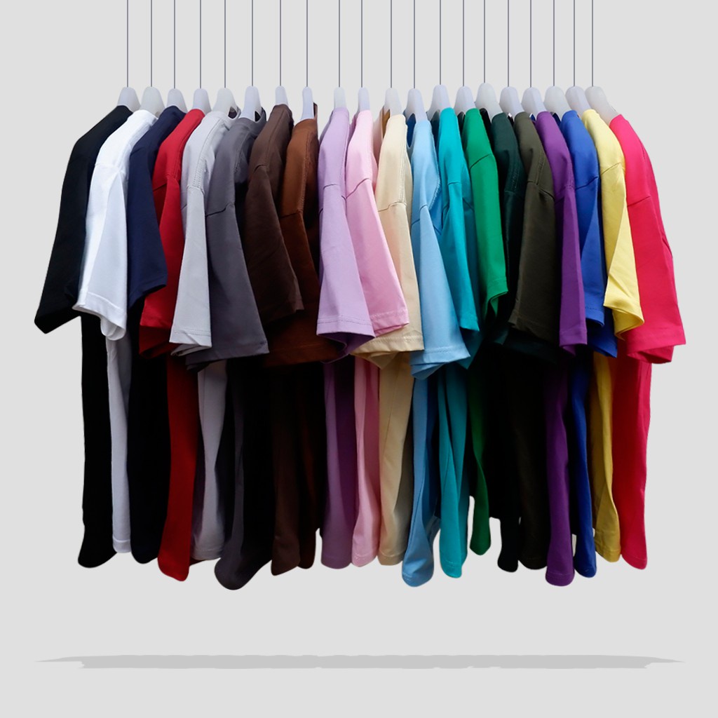 (bisa cod) KAOS POLOS LENGAN PENDEK UNISEX HARGA TERMURAH LANGSUNG DARI PABRIK BAHAN PREMIUM ROUNDNE