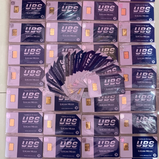 Logam Mulia Emas Batangan 1 gram UBS Gold