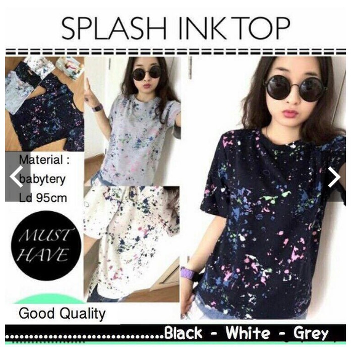 

Splash Ink Top No.9 - Putih