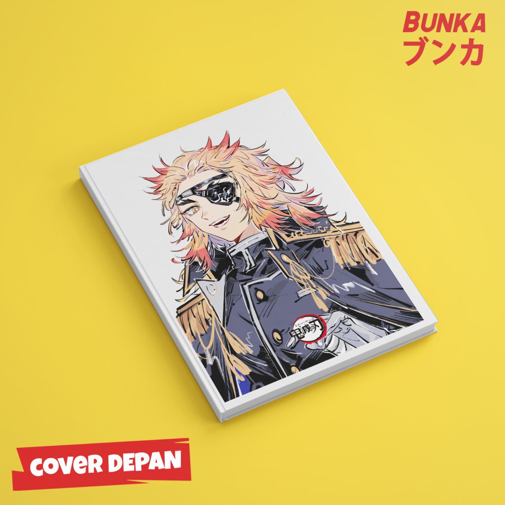 

Notebook Anime Kimetsu no Yaiba U Rengoku Hardcover A5 Buku Tulis Catatan Note Agenda Planner Jurnal