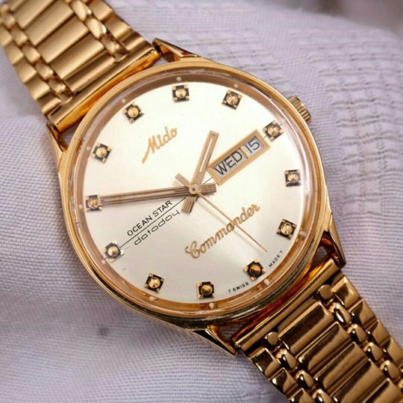 Jam Vintage Automatic Mido Commander Ocean star 8268 Original Mido