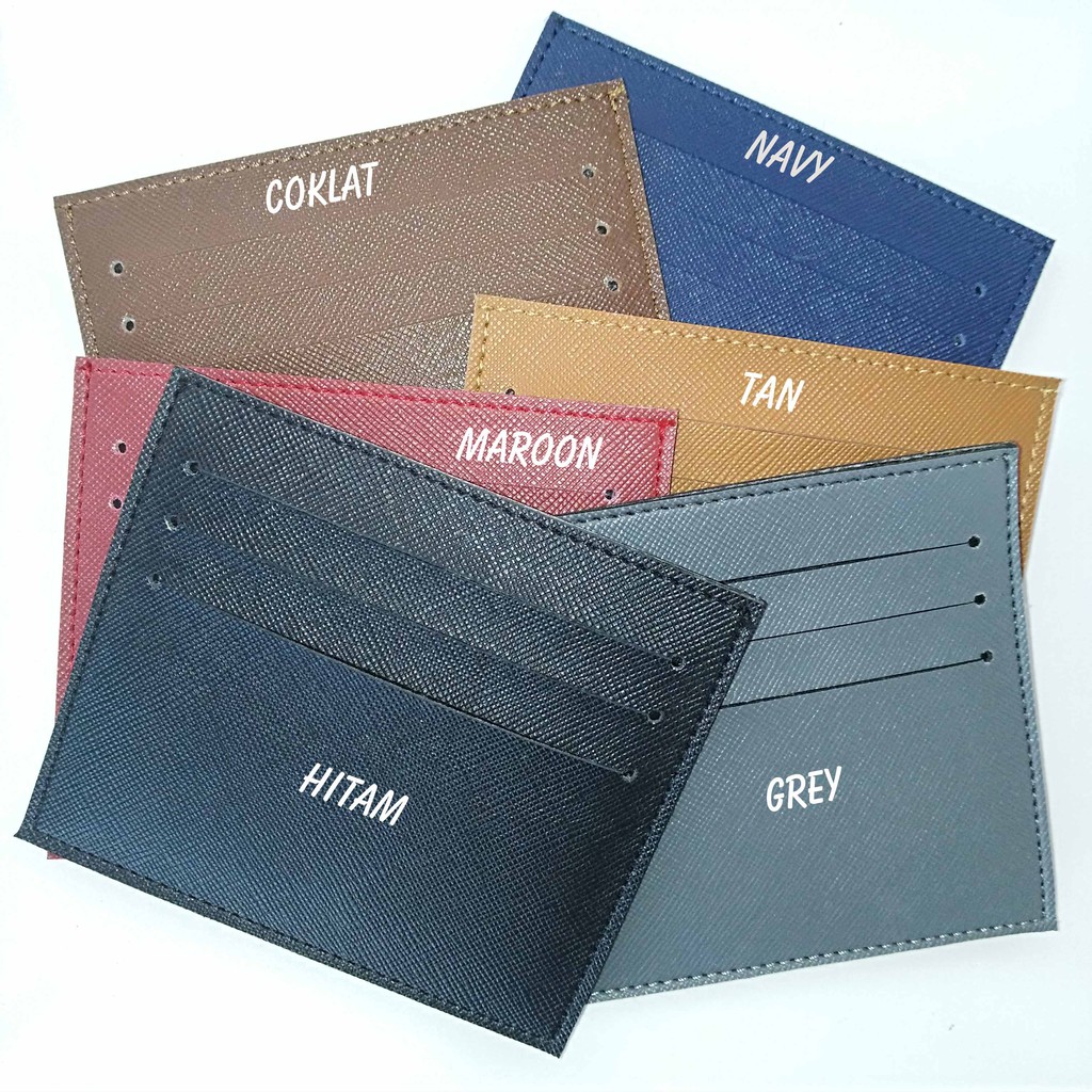 CARD HOLDER DOMPET  KARTU WARNA SOLID Shopee  Indonesia