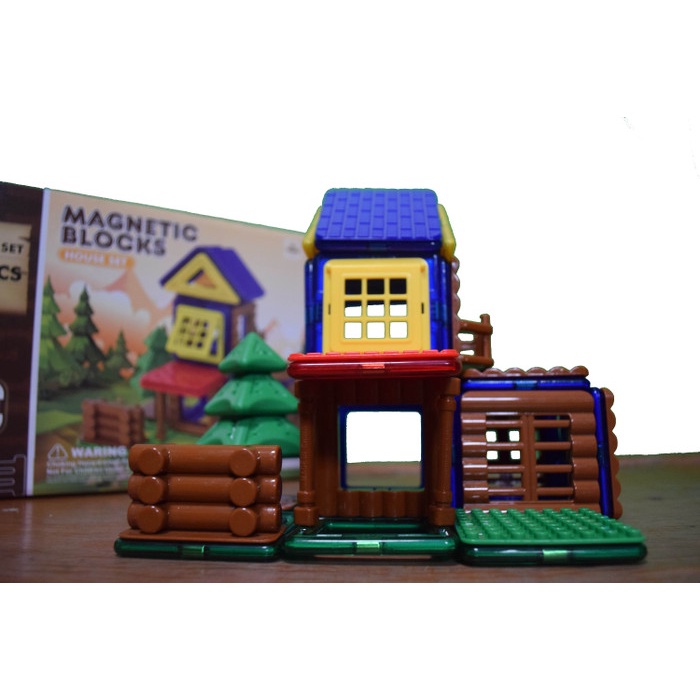 nand | Mainan Edukasi Anak Magnetic Blocks House Set Kekinian Terlaris
