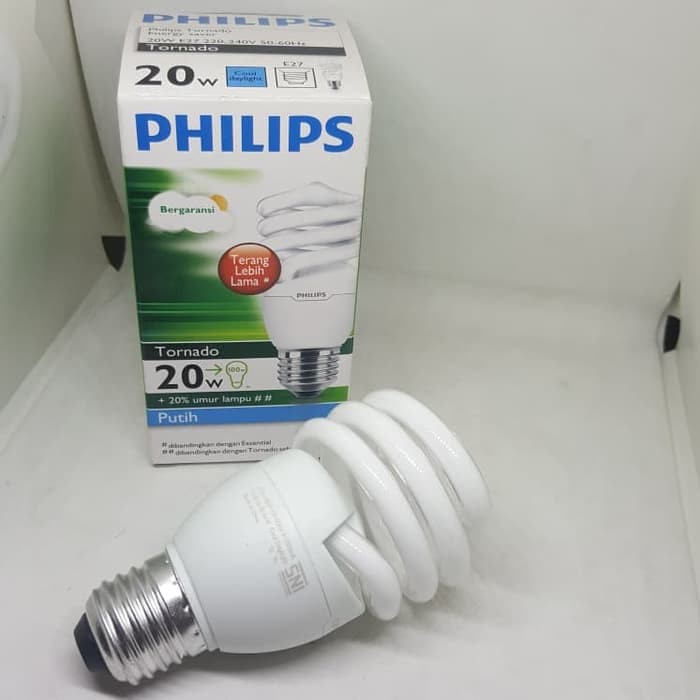 Lampu Philips Tornado 20W 20 Watt CDL CoolDayLight PUTIH