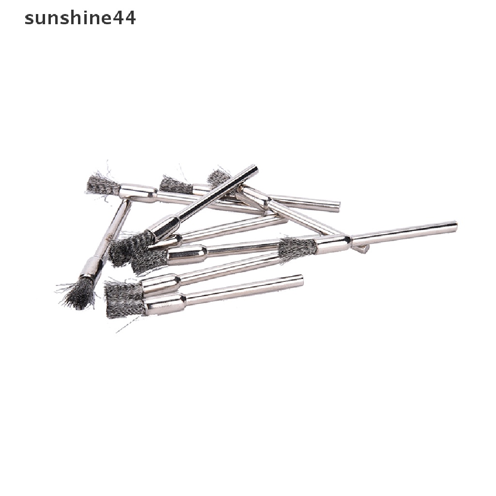 Sunshine 10pcs Sikat Kawat Mini 3x5mm Untuk Gerinda / Bor